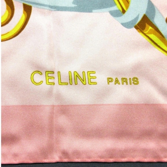 Celine Silk Scarf New in Box - Picture 2 of 7